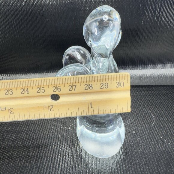 Vintage 1980s Clear Angel Girl Figurine Paperweight Decorative Figure Decor VTG - Picture 5 of 9